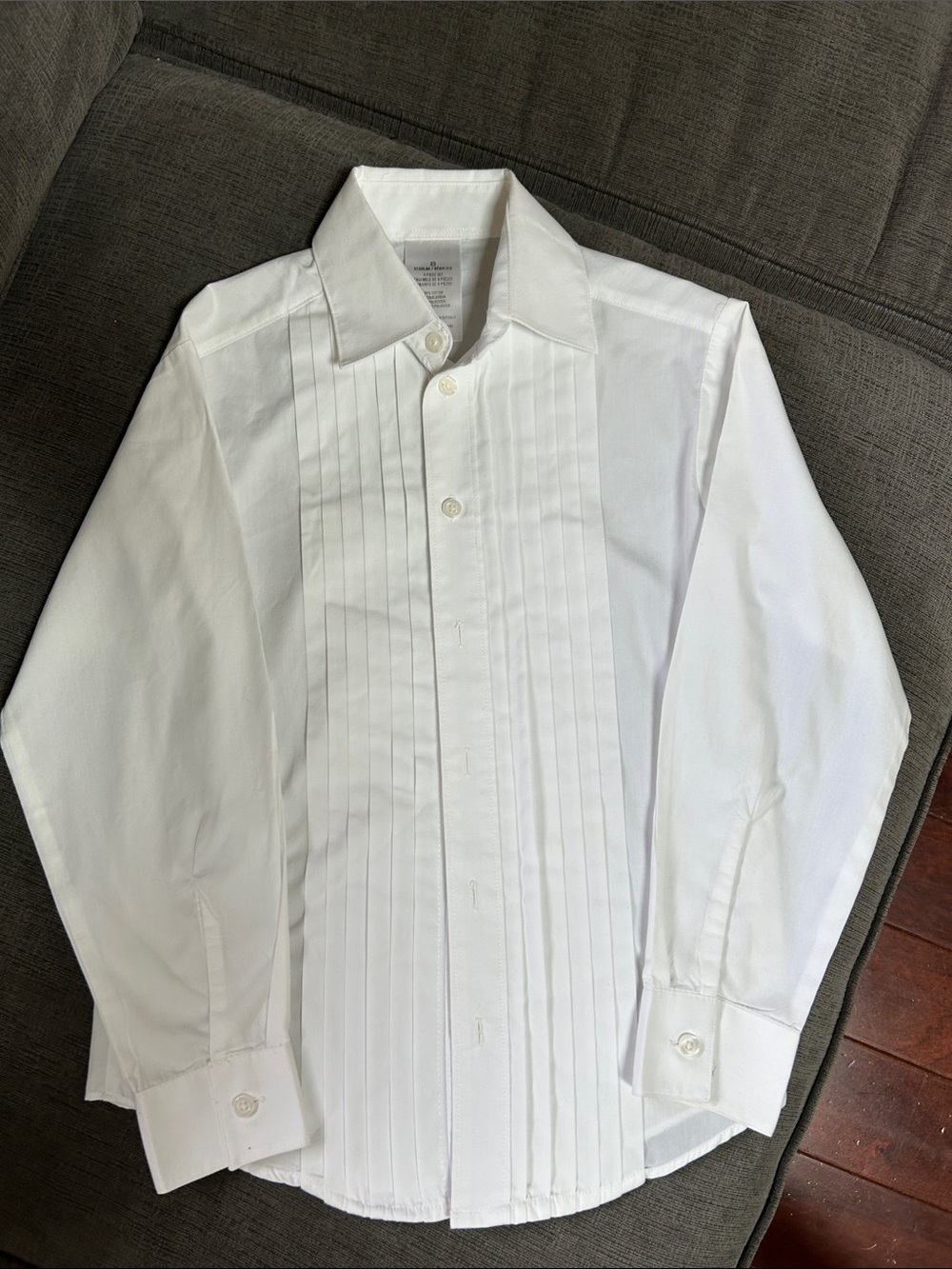 Boys size 8 tuxedo shirt. NWOT.